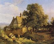Church at Graupen in Bohemia, Adrian Ludwig Richter